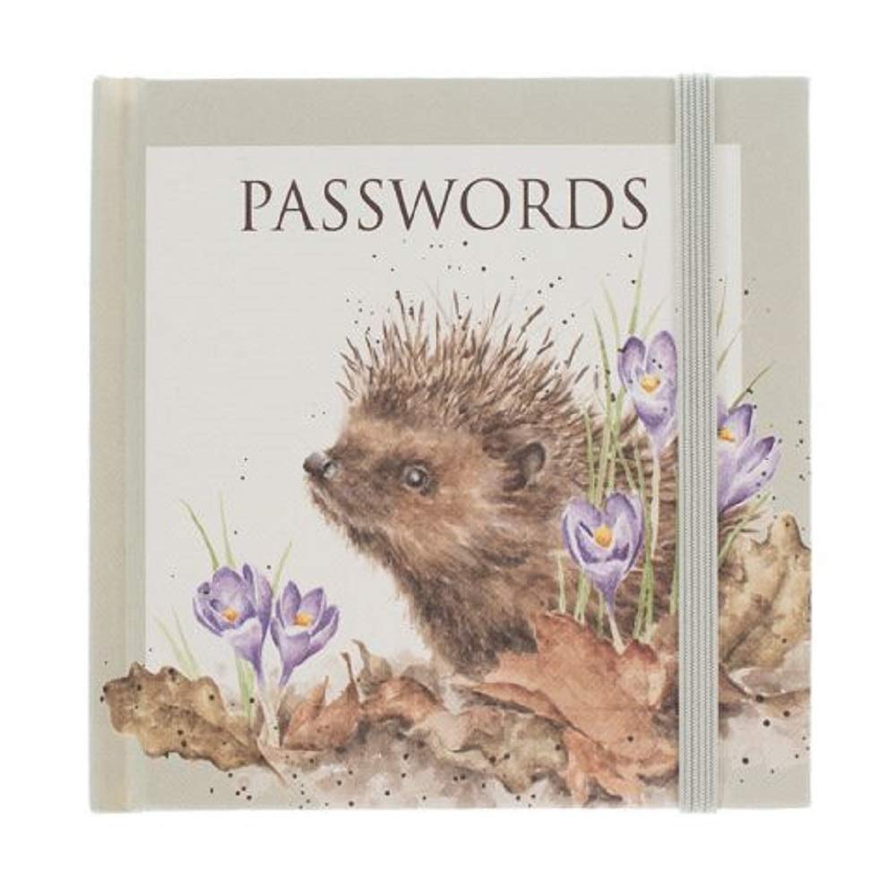 Wrendale Designs by Hannah Dale - New Beginnings Illustrated Pocket-Sized Password Book - 104mm x 109mm