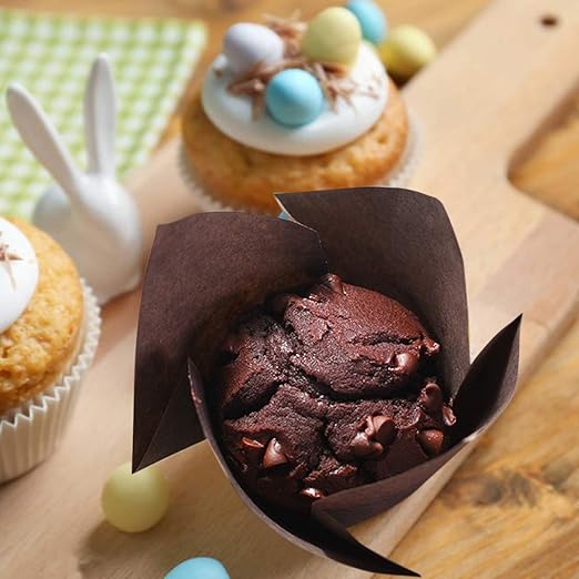 Pour Les Muffins Anniversaire Tulipe Moules De Cuisson Caissette Muffins Papier Mariage Hqdeal Caissettes Cupcake 100pcs Or Et Or Rose Tasses De Cuisson En Aluminium Gateau Caissettes De Decoration Pour Cupcakes Ustensiles