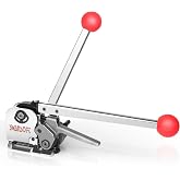 SWANSOFT Steel Banding Strapping Kit Metal Steel Banding Tool Packing | Stainless Manual Packaging Banding Strapping Machine for Width 1/2" 5/8" 3/4" Sealless Combination Tools (No Need Buckle)
