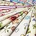 240pcs Fabric Squares Sheets Lovely Floral Pattern Pack Assorted Sewing Quilting Fabric for Craft 4