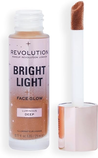 Revolution Beauty Bright Light Face Glow Skin Tint Radiant Finish 5 Shades