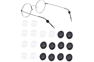 Silicone Eyeglasses Temple Grips Retainer,Mini Round Eyewear Retainer,Anti-Slip Glasses Retainers,10 Pairs