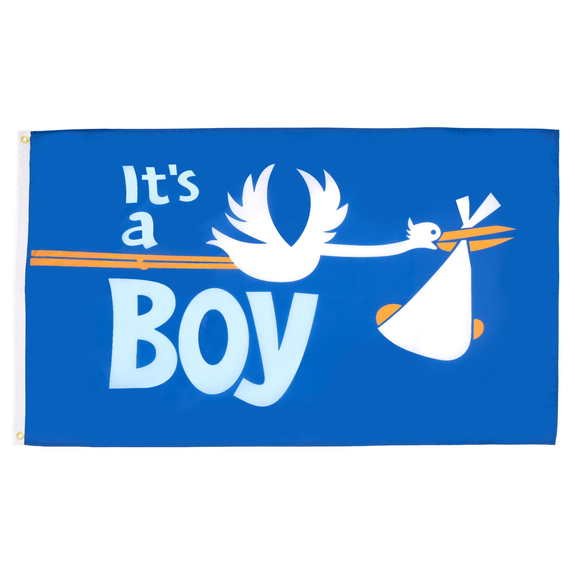 AZ FLAG - Its A Boy Flag - 3x5 Ft - 100D Polyester It'S A Boy - Birth Banner with Two Metal Grommets - Fade Resistant - Vivid Colors - 3' x 5' Feet - 150x90 Cm