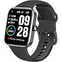 TOZO S2 44mm Smart Watch Alexa Built-in Fitness Tracker with Heart Rate and Blood Oxygen Monitor,Sleep Monitor 5ATM Waterproo