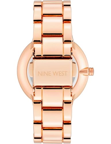 Nine West Women's Crystal Accented Bracelet Watch