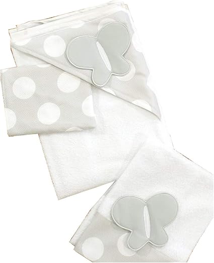 Picci Baby Lot De 3 Serviettes De Bain Et Gants De Toilette Pour Bebe Blanc Amazon Fr Bebes Puericulture