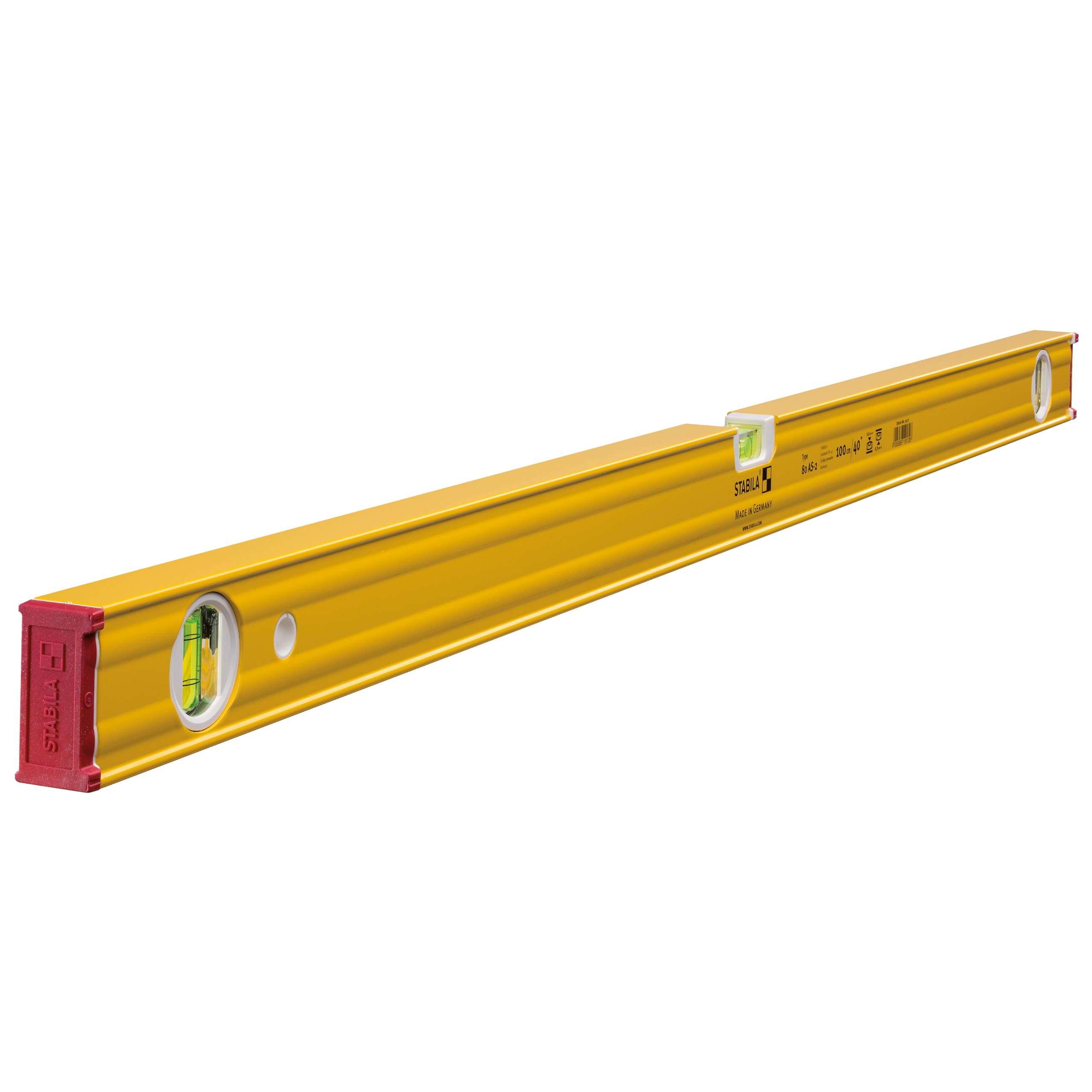 STABILA 80AS 100CM D/P Level (40"), Yellow