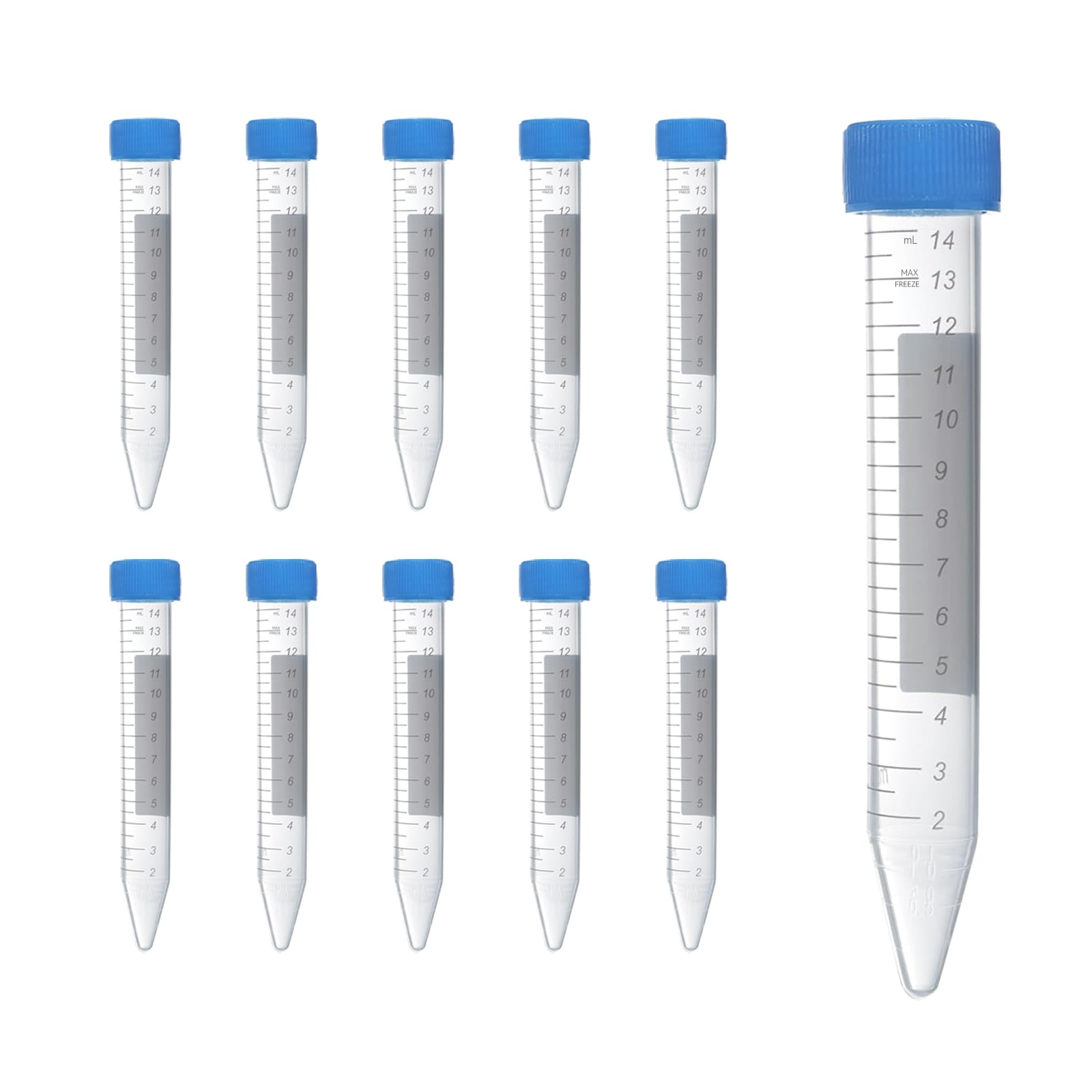 NANBEI 25 PCS 15mL Conical Centrifuge Tubes,Plastic