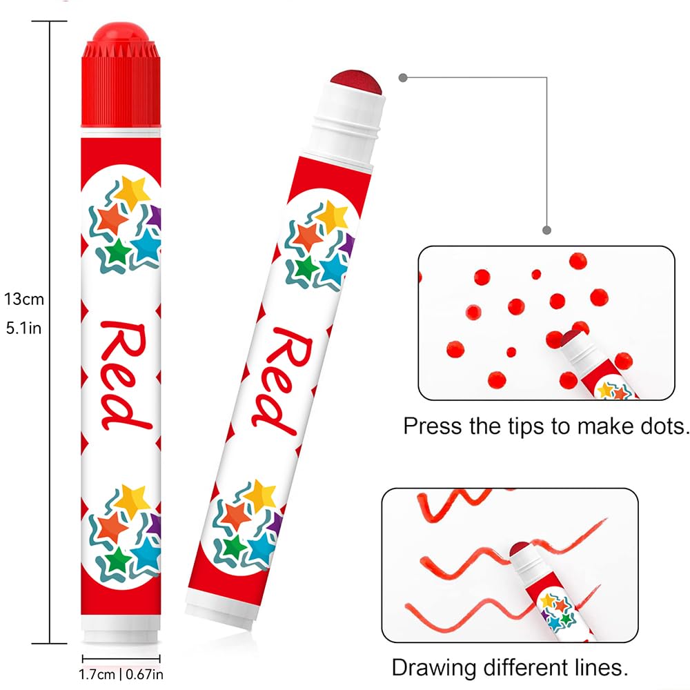 Bingo Daubers Clearance Dot Markers: Bright Non-Toxic Washable Mini Bingo Dobbers Paint Dot Art Markers Bingo Dabbers for Kids Toddlers - Perfect for Kids' Hand-Eye Coordination Development