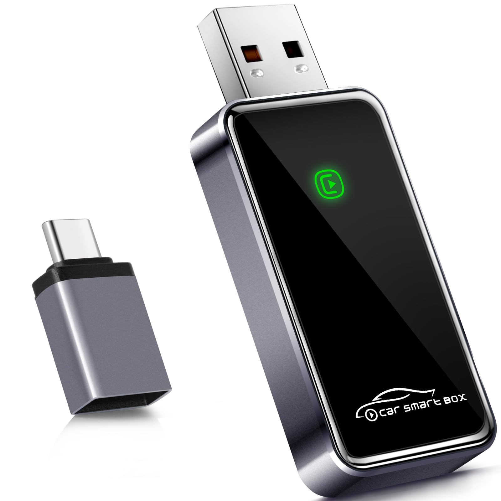 Photo 1 of Wireless CarPlay Adapter for iPhone – Converts Wired to Wireless CarPlay Dongle, Mini Plug & Play USB & USB-C/Type-C, Seamless Fast Connection, No Latency, Quick Setup & Auto-Connect Apple iOS 10+