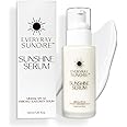 EveryRay Suncare - Sunshine Serum - Enriched Mineral Suncreen Serum - 1.69 fl oz - SPF 50 with skin hydrating squalane and Vitamin C - For All Skin Types and Skin Tones