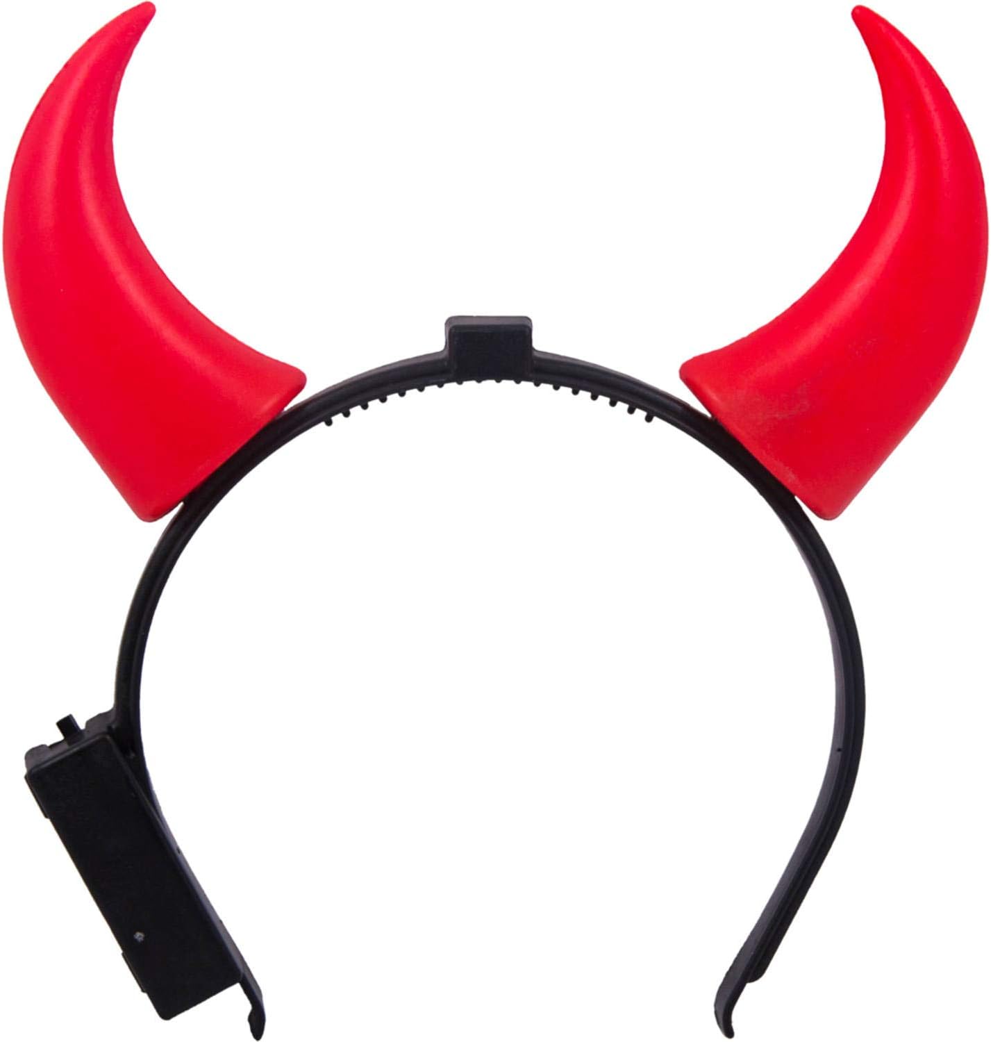 Folat - Headband Devil Horns with LED, Multicoloured, Taille einzigartig