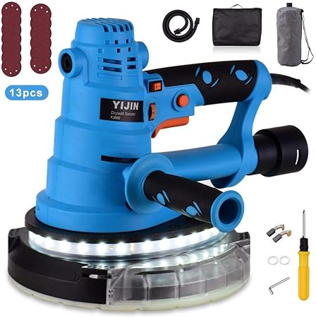 Lijadora de Pared 750W, Base de lijado desmontable, 13