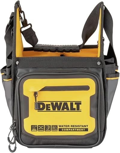 DEWALT 11 Inch Electrician Tote Tool Bag Storage Organization