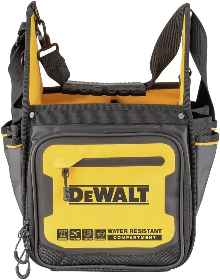 DEWALT 11 Inch Electrician Tote Tool Bag Storage Organization