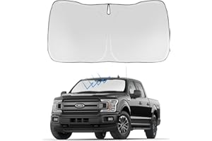 Proadsy 2025 Upgrade Front Windshield Sunshade Foldable Sun Shade Protector Custom Fit 2015-2020 Ford F-150 F150 Lariat, King Ranch, Platinum, XL XLT Limited Raptor Accessories