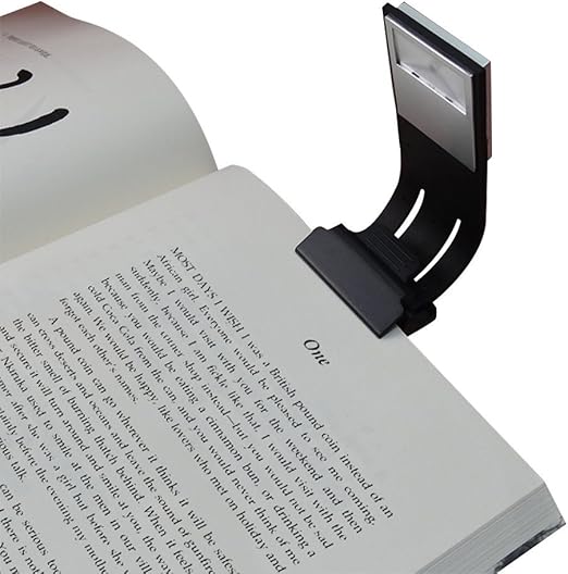 luz de lectura de clip luz de libro led de brillo de 4 niveles como marcador lampara de escritorio y cama para lectura con libros de tapa blanda y