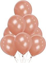 SHATCHI Rose Gold Balloons 50 Pack 12 Inch Biodegradable Latex Thick