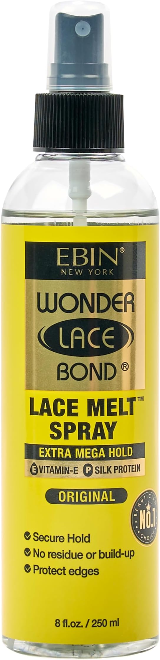 EBIN New York Wonder Lace Bond Melt Spray 250ml Extra Mega Hold