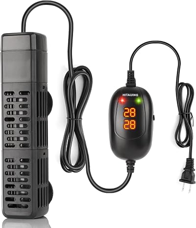 HiTauing 50W 100W 300W 500W Submersible Aquarium Heater with Auto Power-Off