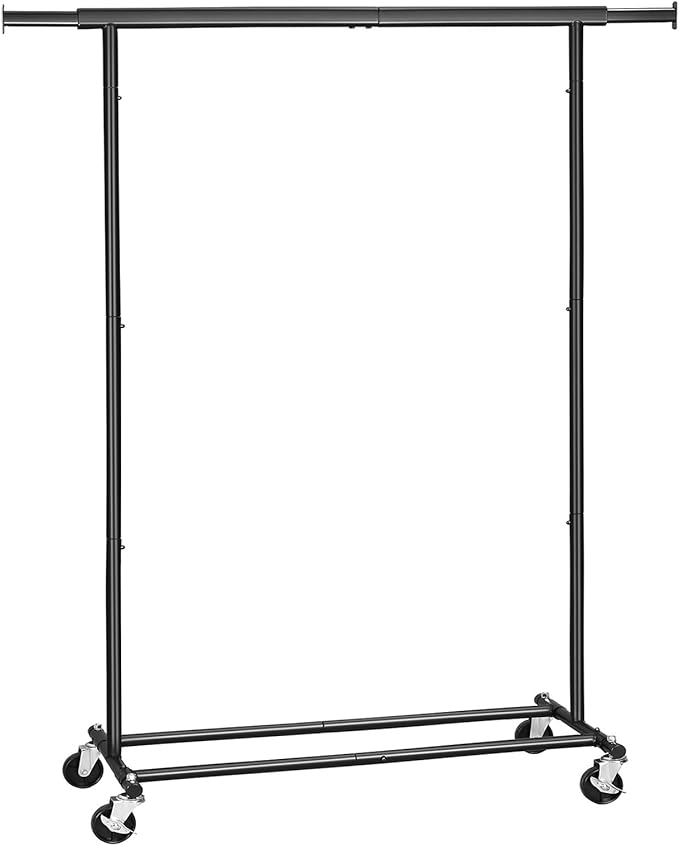 SONGMICS Clothing Garment Rack on Wheels, HeavyDuty