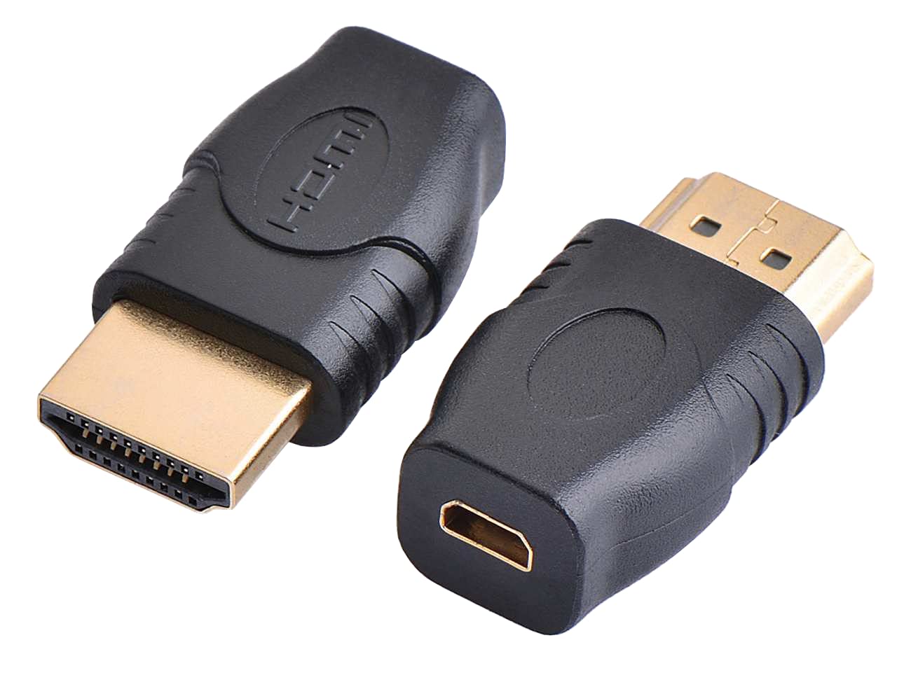 PremiumCord Micro HDMI Type D to HDMI Type A Female to Male Adapter Full HD 1080p Gold Plated Connectors No Loss Quality Black