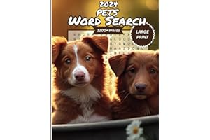 Large Print 1200+ Words Pets Word Search