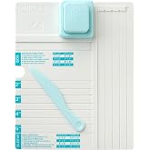 We R Makers Shadow Box Paper Punch Board - Paper Cutter Creates 2"-5" Shadow Boxes, Includes Scoring Tool - Great for Crafts, Card Making, Advent Calendars, Layered Scenes, and DIY Gifts