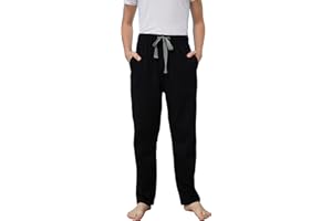 HiddenValor Boys Knit Cotton Pajama Lounge Pants with Pockets