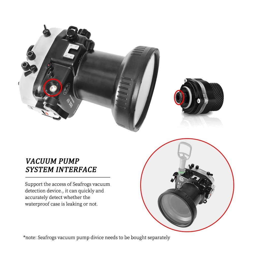Seafrogs Waterproof housing Underwater Case for Canon EOS RP + EF16-35mm for Diving Underwater Photography- [40m/130ft]