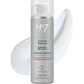 No7 Future Renew Damage Reversal Peptide Gentle Face Cleanser​ - Anti-Aging Face Wash to Help Visibly Remove Impurities for Smoother, Nourished Skin - Fragrance-Free Formula (5 Fl Oz)