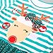 Kids Girls Christmas Outfits Deer Striped Princess Dress Toddler Christmas Clothes by Laimeng (5T, Green)