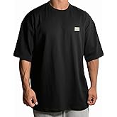 Mens Lightweight Dry Fit T-Shirt Oversized Workout Shirts Breathable Moisture Wicking Athletic Tee Tops
