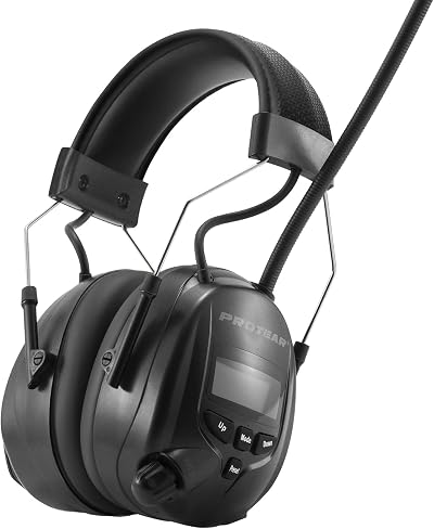Protear Bluetooth Ear Defenders DAB Radio 30dB SNR Safety Earmuffs