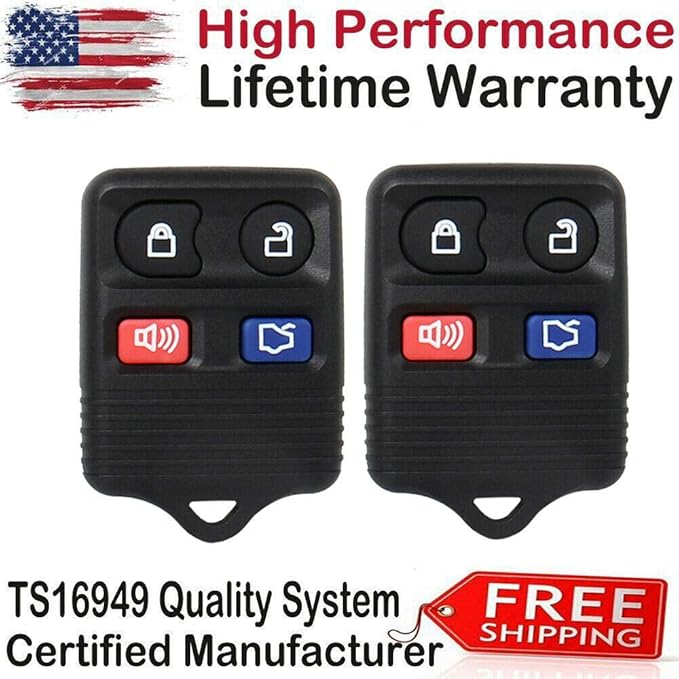 2x Replacement Keyless Entry Remote Key for Crown Victoria