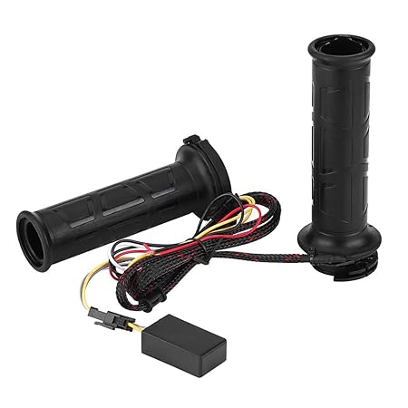 Keenso 1 Paar Neue 7/8 Motorrad Heizgriffe Lenkergriffe Elektrische Heißluftheizung Handgriffe Lenkerwärmer für Motorrad/Fahr