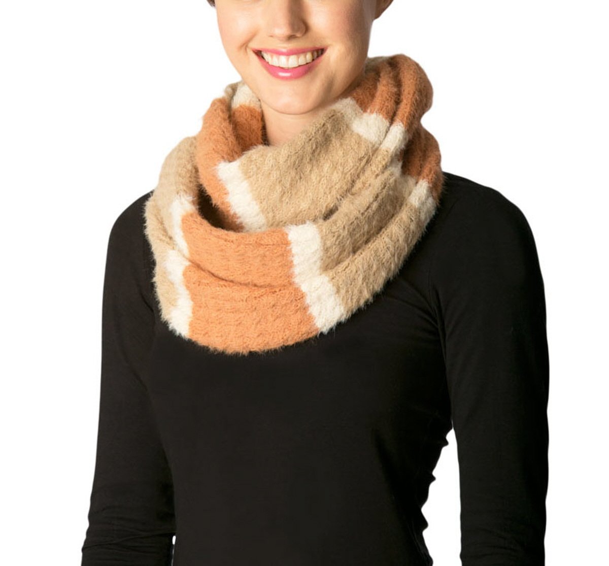 Apparelism Women's Winter Super Soft Fuzzy Infinity Loop Neck Warmer Scarf. Apparelism Women's Winter Super Soft Fuzzy Infinity Loop Neck Warmer Scarf.