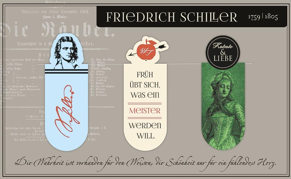 Moses. 83047 Magnetic Bookmark Schiller