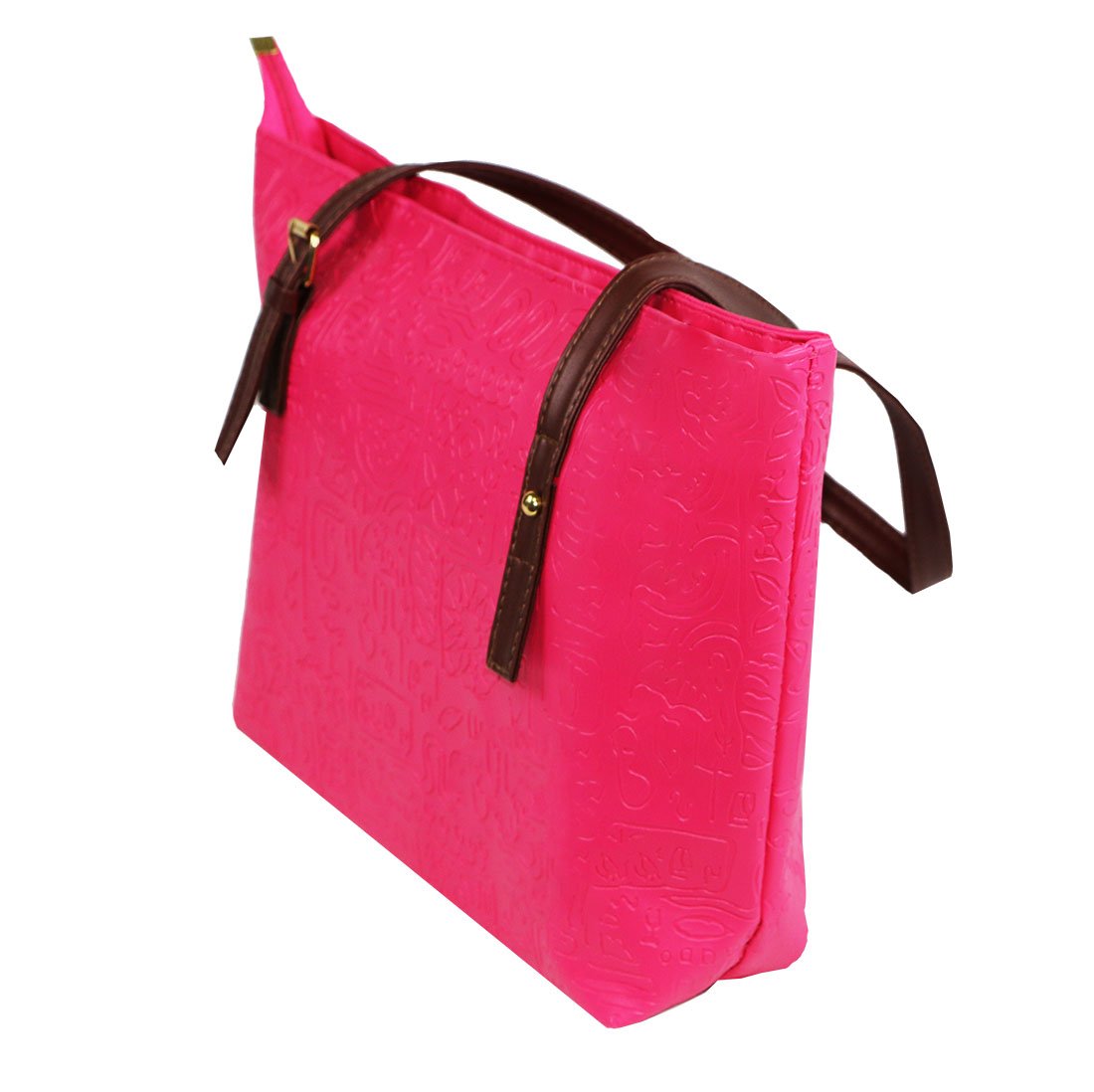 womens Shoulder Bag Casual Big Shoppingbags Tote Handbag Work Bag Travel Bags for Women Girls Ladies (rose red)