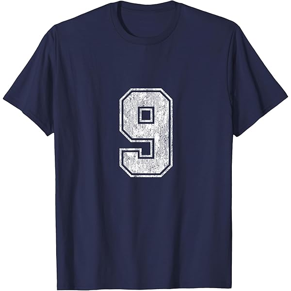Amazon.com: Number 7 T-Shirt Vintage Seven Tee Sports Design