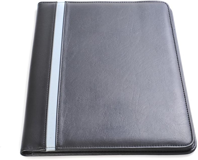 Pindi Black Executive Document Holder / Padfolio Blue Stripe with Memo Pad (DCH-02-01 US)