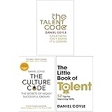 Daniel Coyle Collection 3 Books Set (The Talent Code, The Culture Code, The Little Book of Talent)