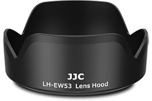 JJC Camera Lens Hood Shade for Canon EF-M 15-45mm f/3.5-6.3 is STM & RF-S 18-45mm f/4.5-6.3 is STM Lens on Canon EOS R100 R50