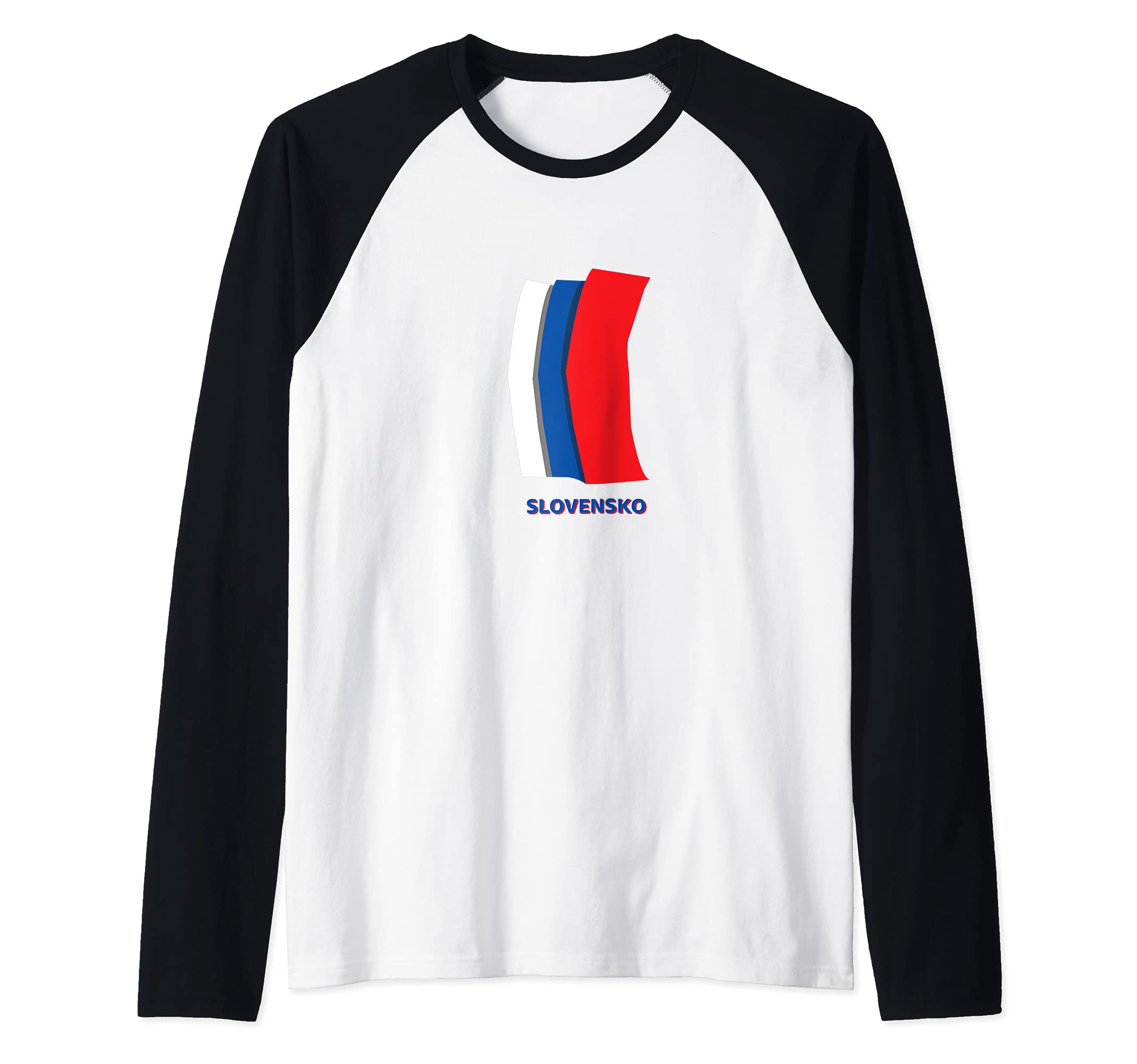 Flag Slovakia Raglan Baseball Tee