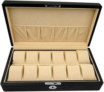 Caja guarda relojes CARBONIO COMBINETTA by BULLONGÈ: Amazon.es: Bricolaje y herramientas