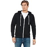 BELLA+CANVAS Unisex Sponge Fleece Full-Zip Hoodie - Black