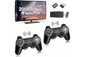 TOMEGAVT Retro Game Console,Retro Game Stick, Video Games Console, Built in 20,000+ Classic Games,Game Stick 4K Game Stick HDMI Output for TV , Dual 2.4G Wireless Controllers 9 Emulators(64G)…