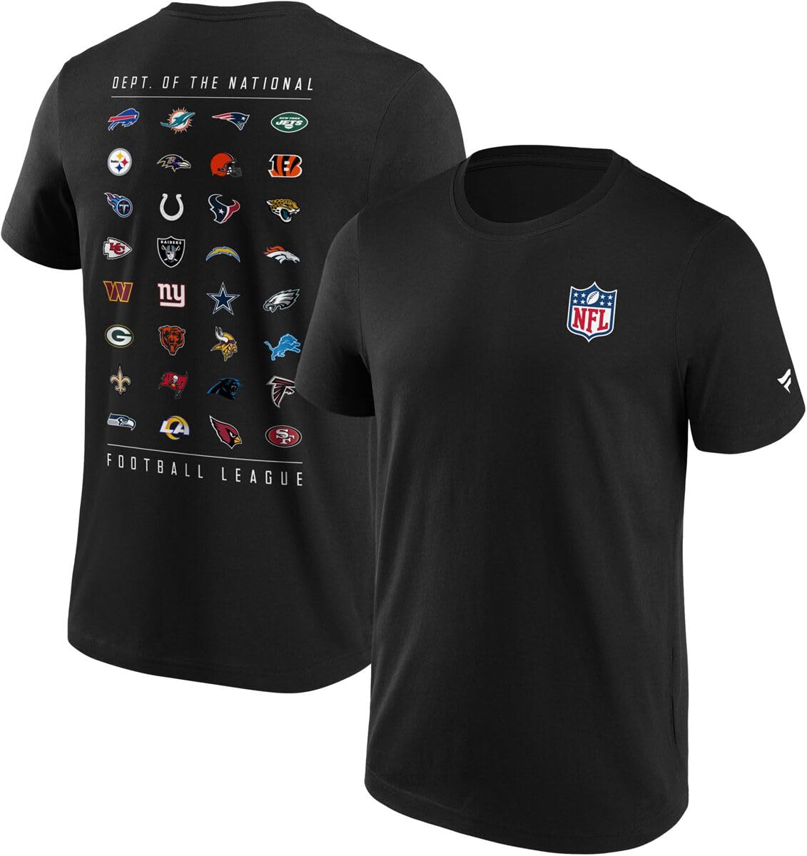 Fanatics NFL All Team Logo Men's T-Shirt Black NFL Sport, black, L