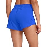 HeyNuts Agile Running Shorts for Women, High Waisted Athletic Shorts Lined Workout Shorts with Zipper Pocket 4"