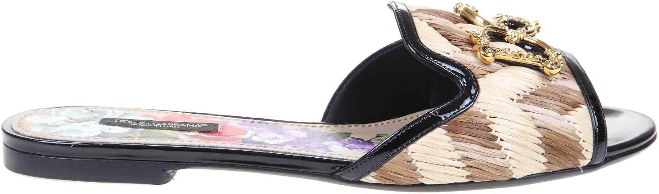 Amazon.com | Dolce e Gabbana Luxury Fashion Woman CQ0349AX0388C872 Beige Leather Sandals 
